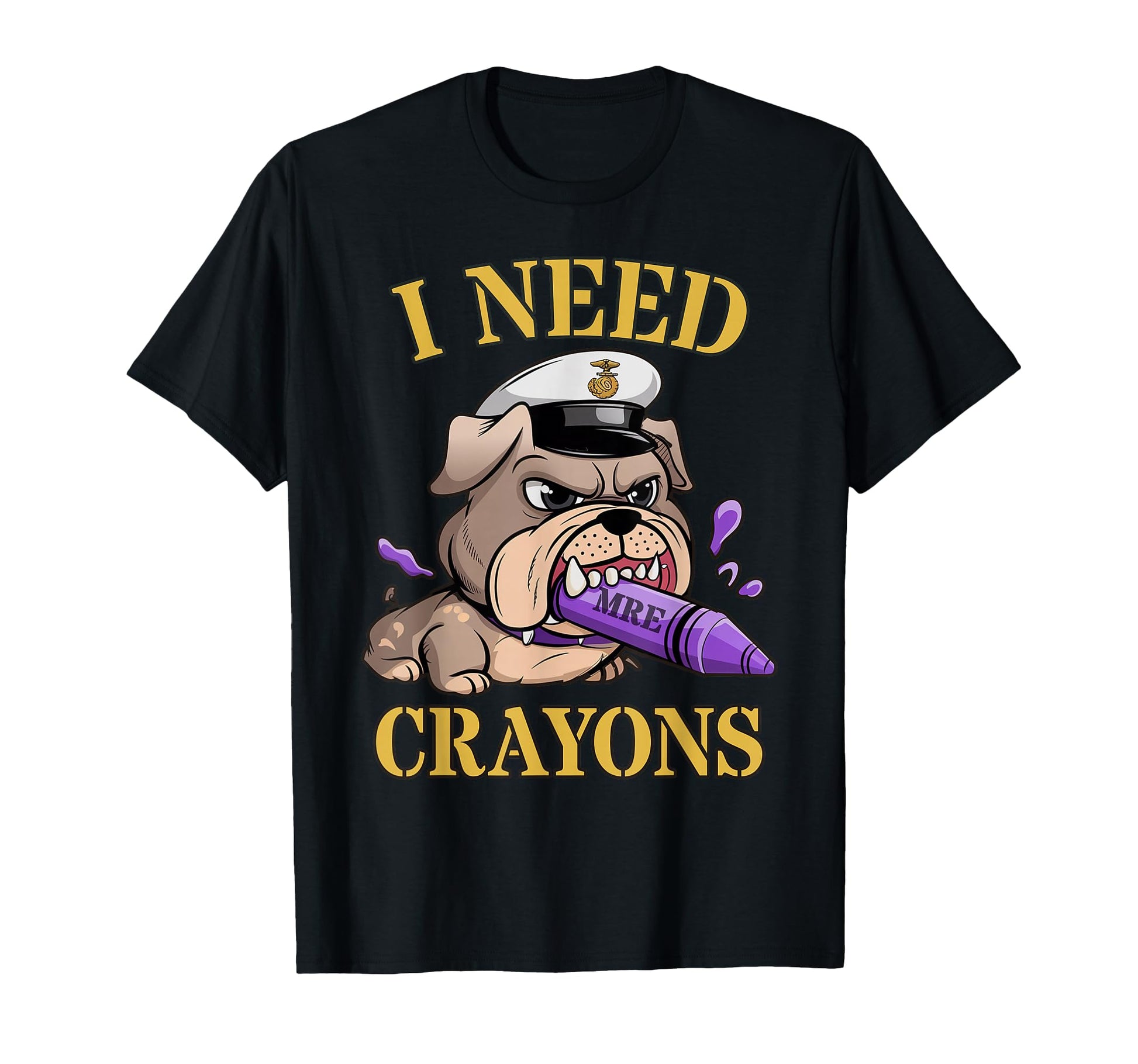 Funny I Need Crayons Military Squad Soldier T-Shirt - Graphic Print Unisex - T-Shirt, Sweatshirt, Hoodie