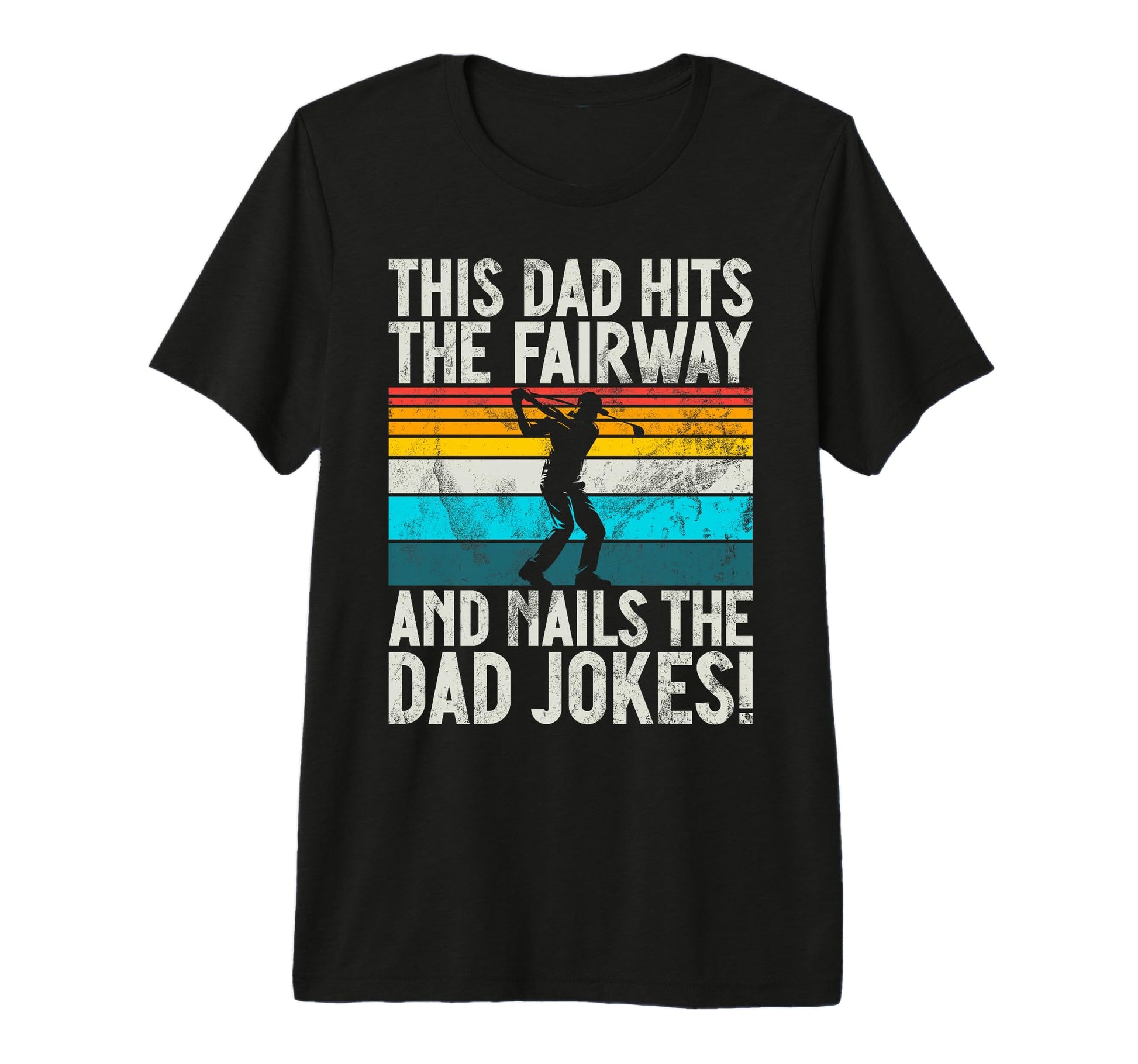 This Dad Hits Fairway And Nails T-Shirt - Casual Everyday Wear for Adults - T-Shirt, Sweatshirt, Hoodie