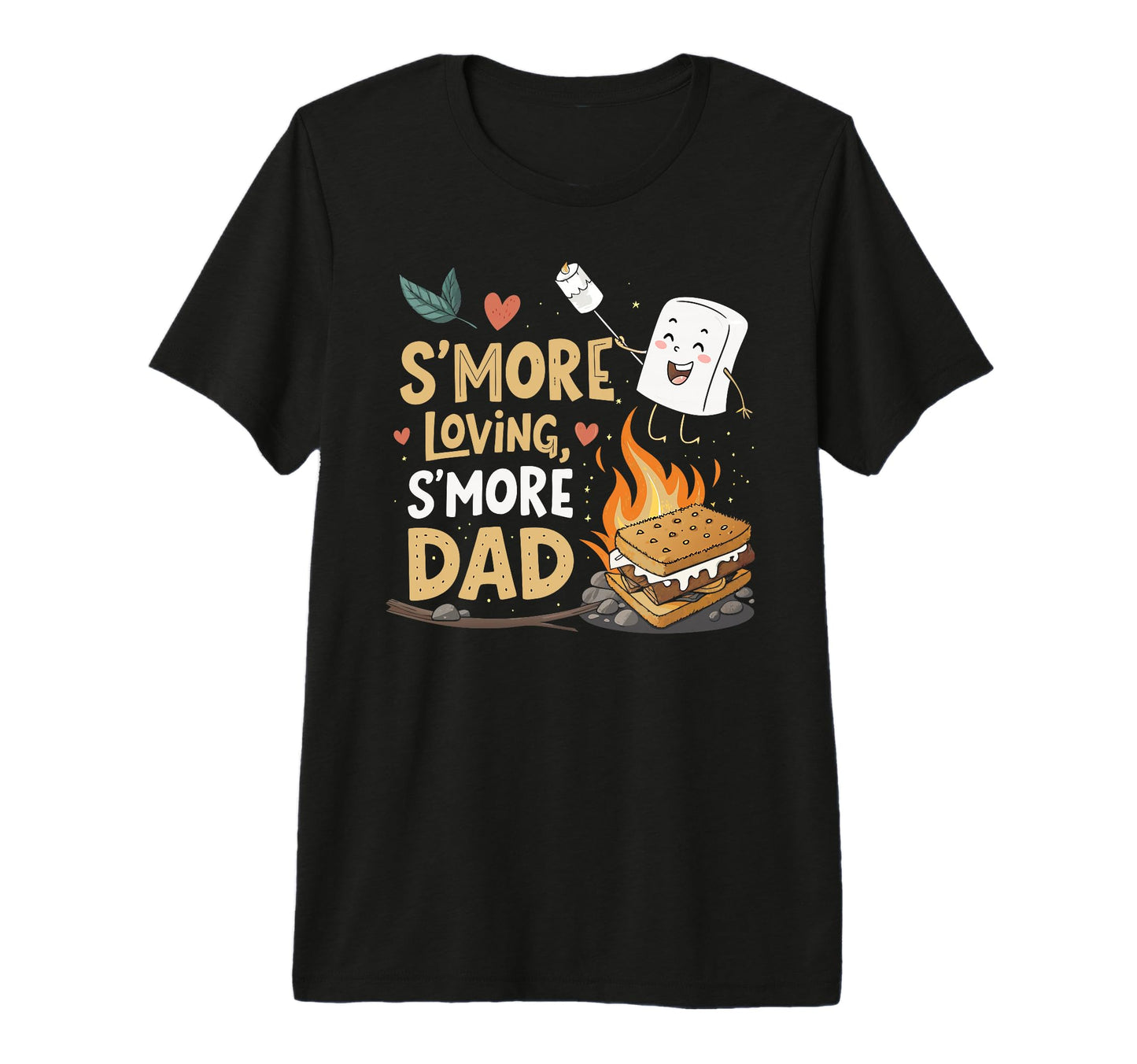 Funny Smore Dad Camping Kawaii T-Shirt - Aesthetic Graphic Men Women - T-Shirt, Sweatshirt, Hoodie