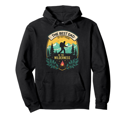 Campfire Adventure Best Dad Hoodie - Minimalist Print for Adults - T-Shirt, Sweatshirt, Hoodie