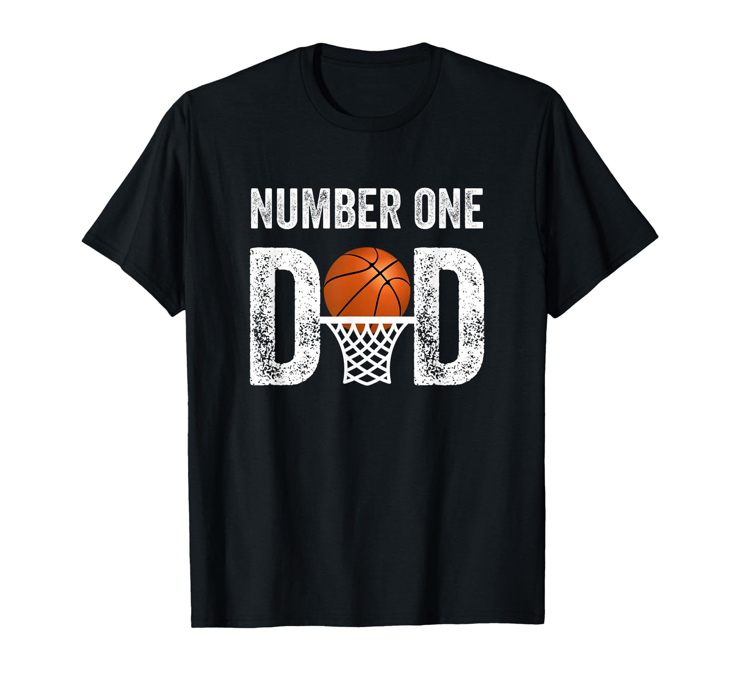 Number One Basketball Dad Fathers T-Shirt - Custom Art Print for Adults - T-Shirt, Sweatshirt, Hoodie