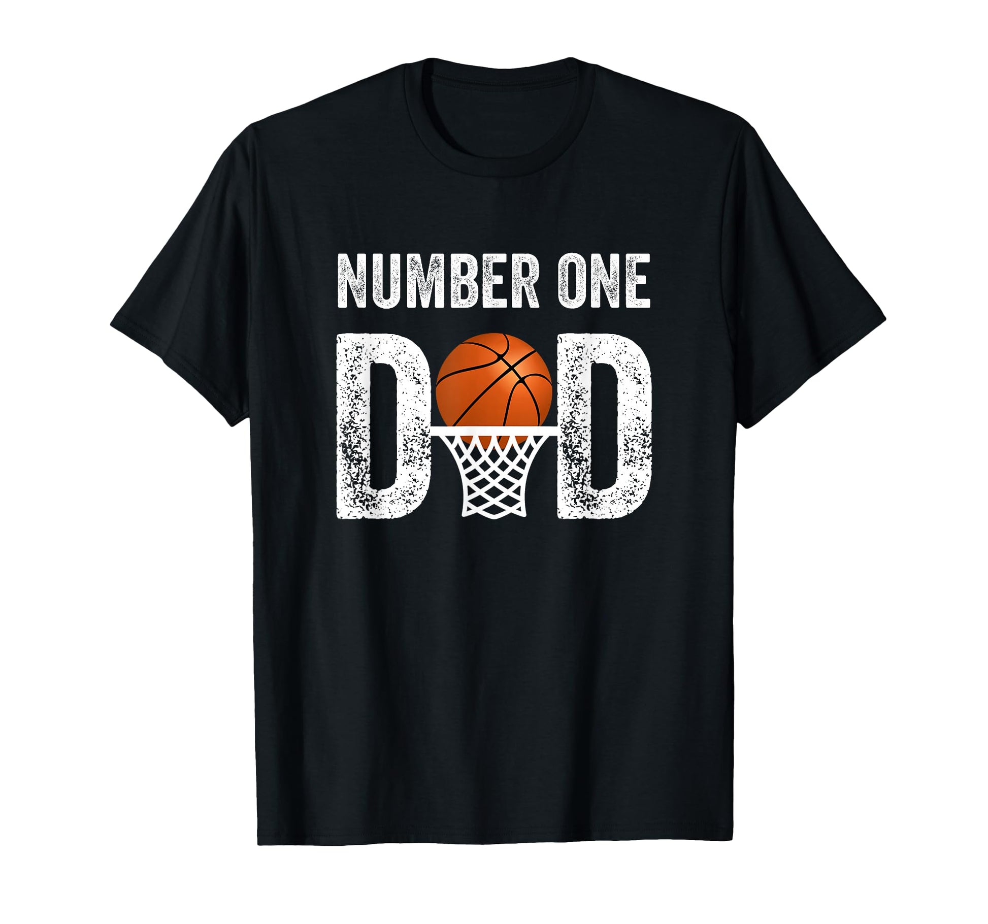 Number One Basketball Dad Fathers T-Shirt - Custom Art Print for Adults - T-Shirt, Sweatshirt, Hoodie