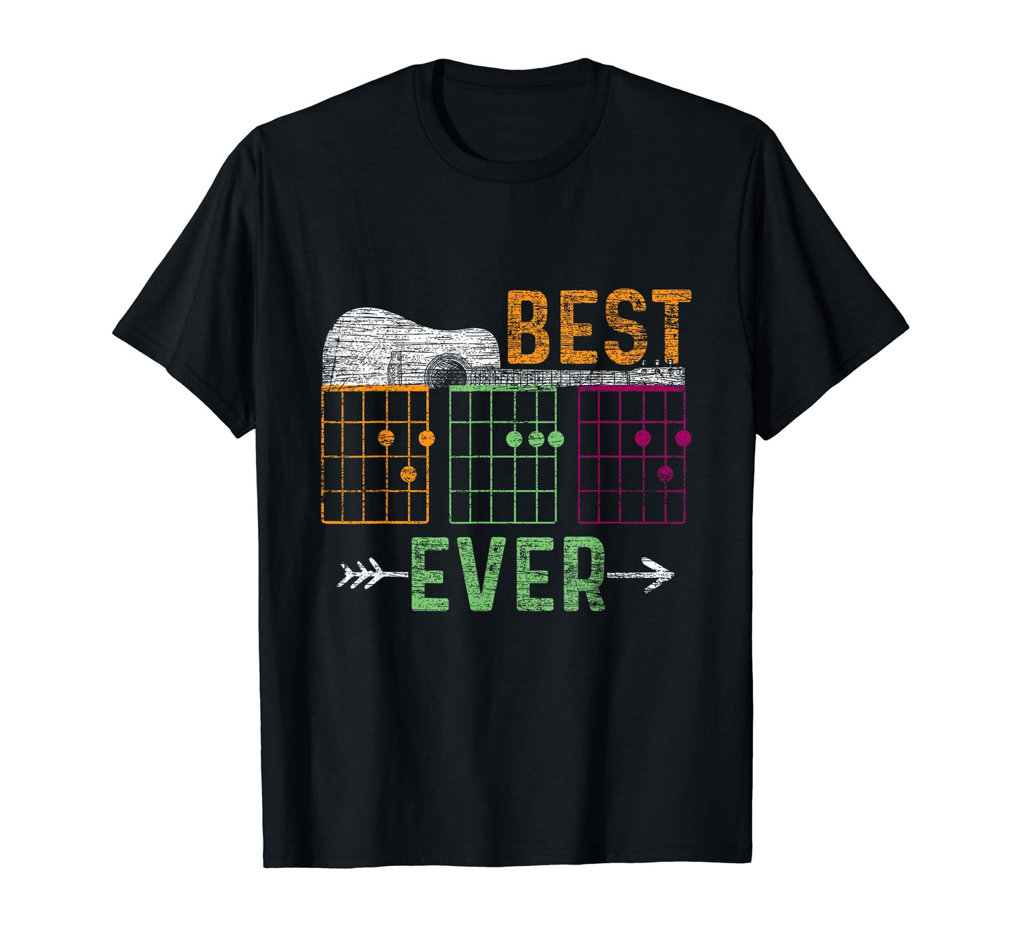 Guitarist Father Best Dad Ever D D T-Shirt - Novelty Apparel Men Women - T-Shirt, Sweatshirt, Hoodie