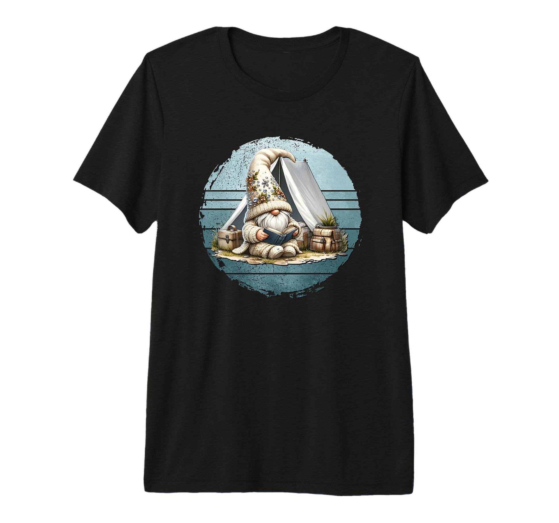 Camping Dad Gnome And Love Reading T-Shirt - Aesthetic Graphic Men Women - T-Shirt, Sweatshirt, Hoodie