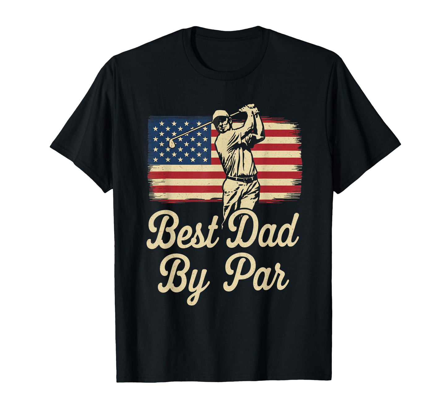 Best Dad Par Funny Golf Golfing Fathers T-Shirt - Custom Art Print Unisex - T-Shirt, Sweatshirt, Hoodie