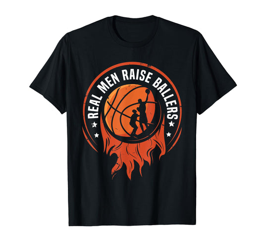 Basketball Fathers Day Basketball Dad T-Shirt - Custom Art Print Unisex - T-Shirt, Sweatshirt, Hoodie