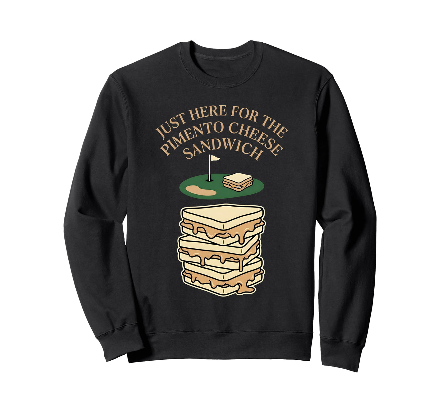 Pimento Cheese Sandwich Golf Sweatshirt - Unique Graphic Unisex - T-Shirt, Sweatshirt, Hoodie