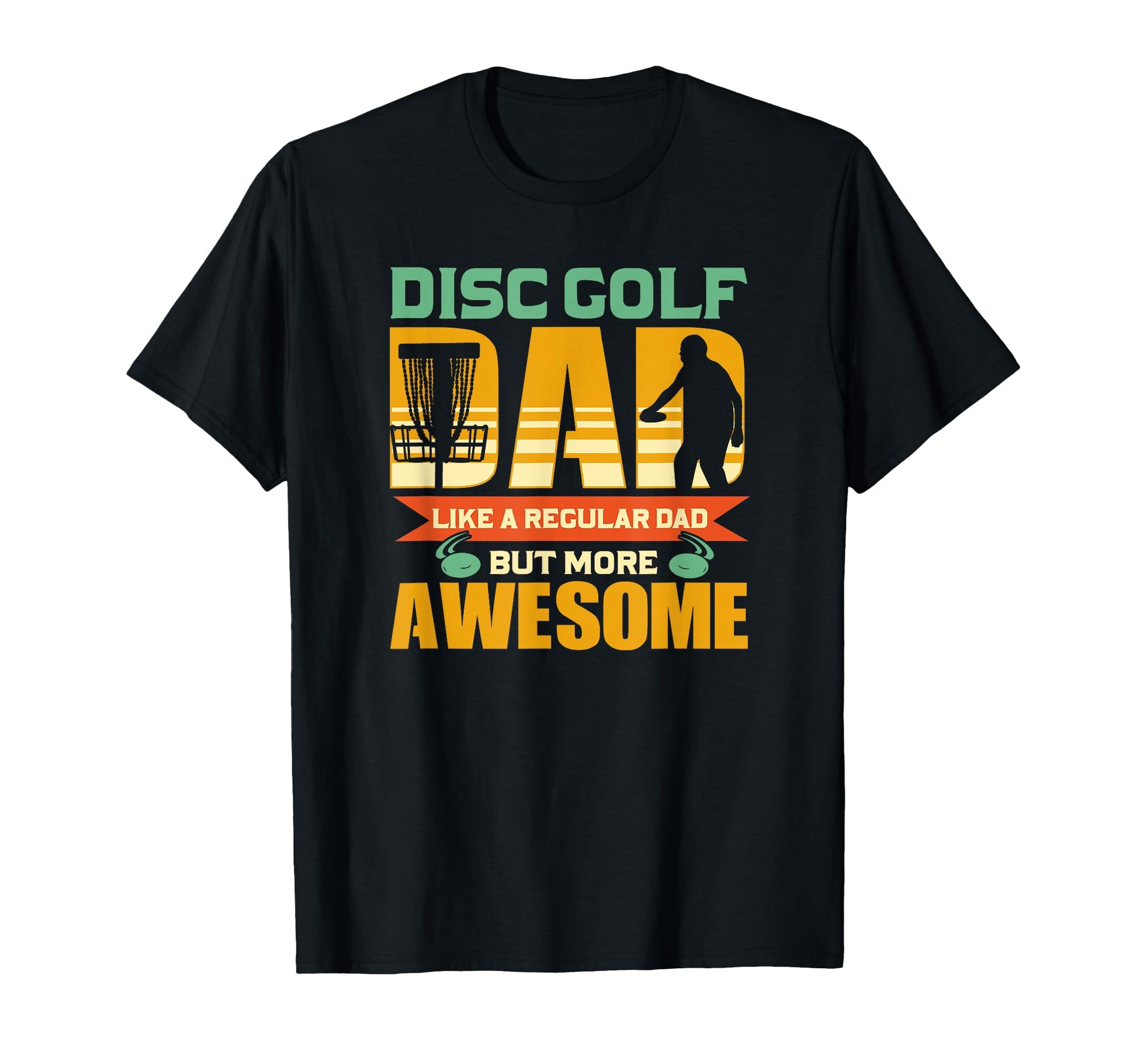 Disc Golf Dad Father Flying Disc T-Shirt - Minimalist Print for Adults - T-Shirt, Sweatshirt, Hoodie