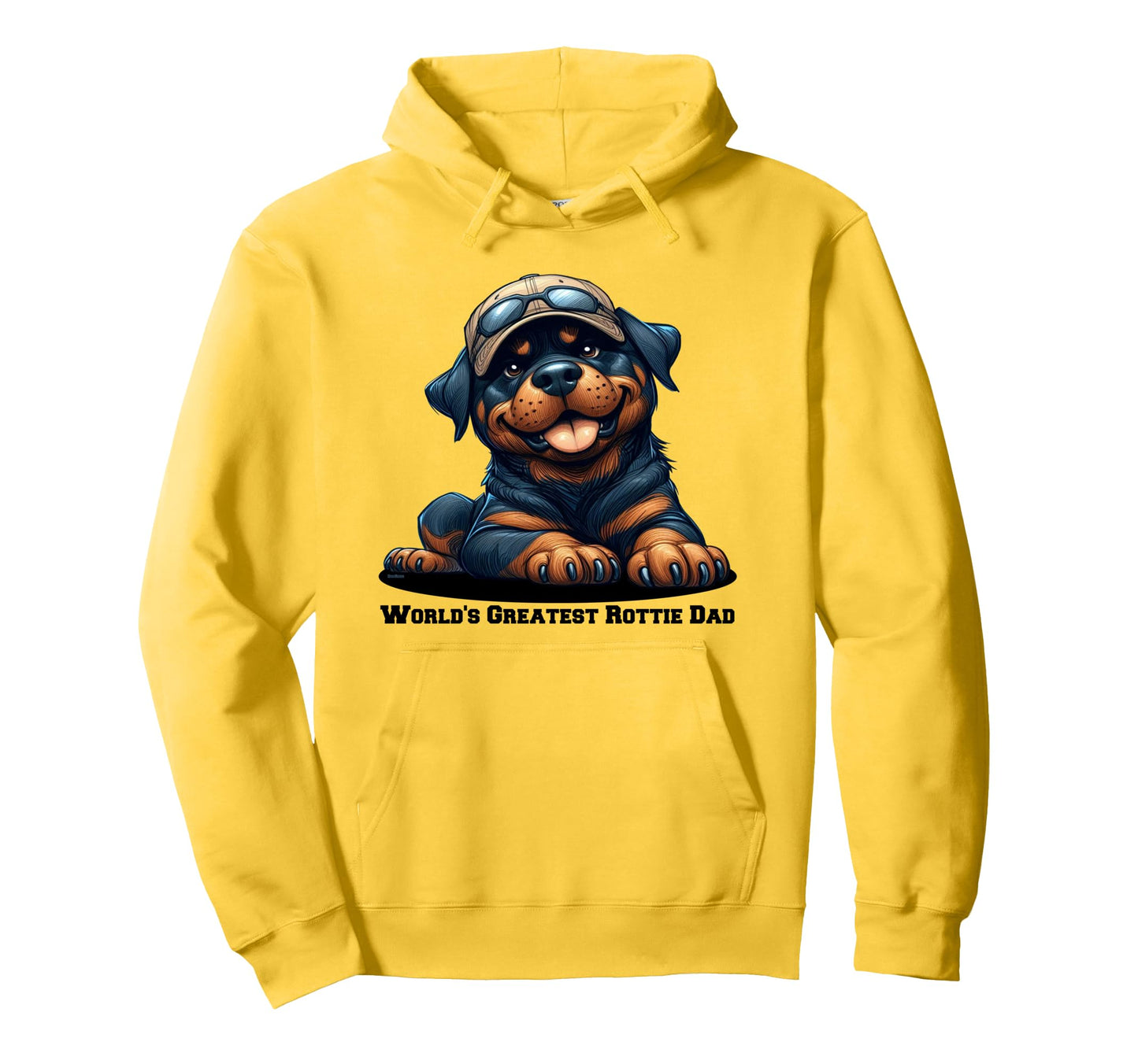Digipups Rottweiler Rottie Greatest Hoodie - Casual Everyday Wear Unisex - T-Shirt, Sweatshirt, Hoodie