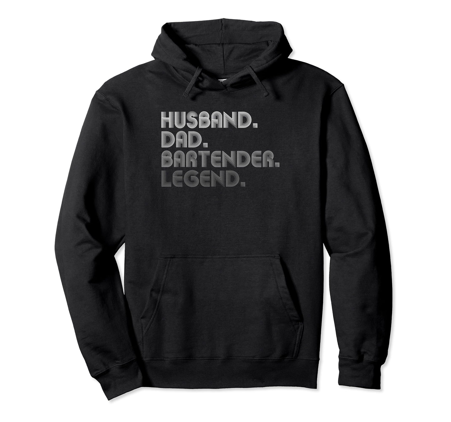 Husband Dad Bartender Funny Cocktail Hoodie - Aesthetic Graphic Men Women - T-Shirt, Sweatshirt, Hoodie