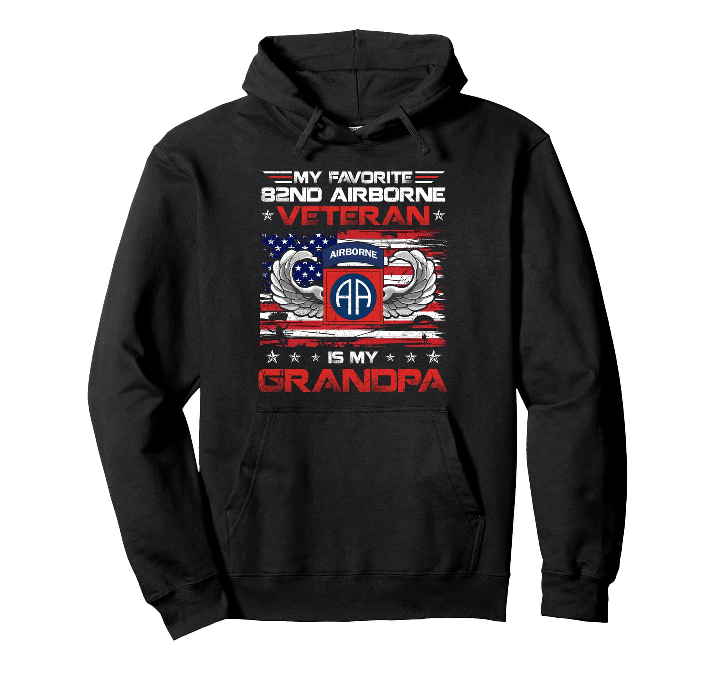 My Favorite 82Nd Airborne Division Hoodie - Minimalist Print Men Women - T-Shirt, Sweatshirt, Hoodie