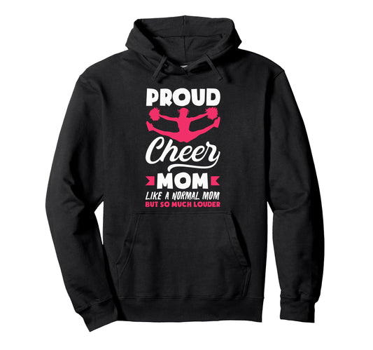 Cheer Mom Cheerleader Mom Cheer Hoodie - Minimalist Print for Adults - T-Shirt, Sweatshirt, Hoodie