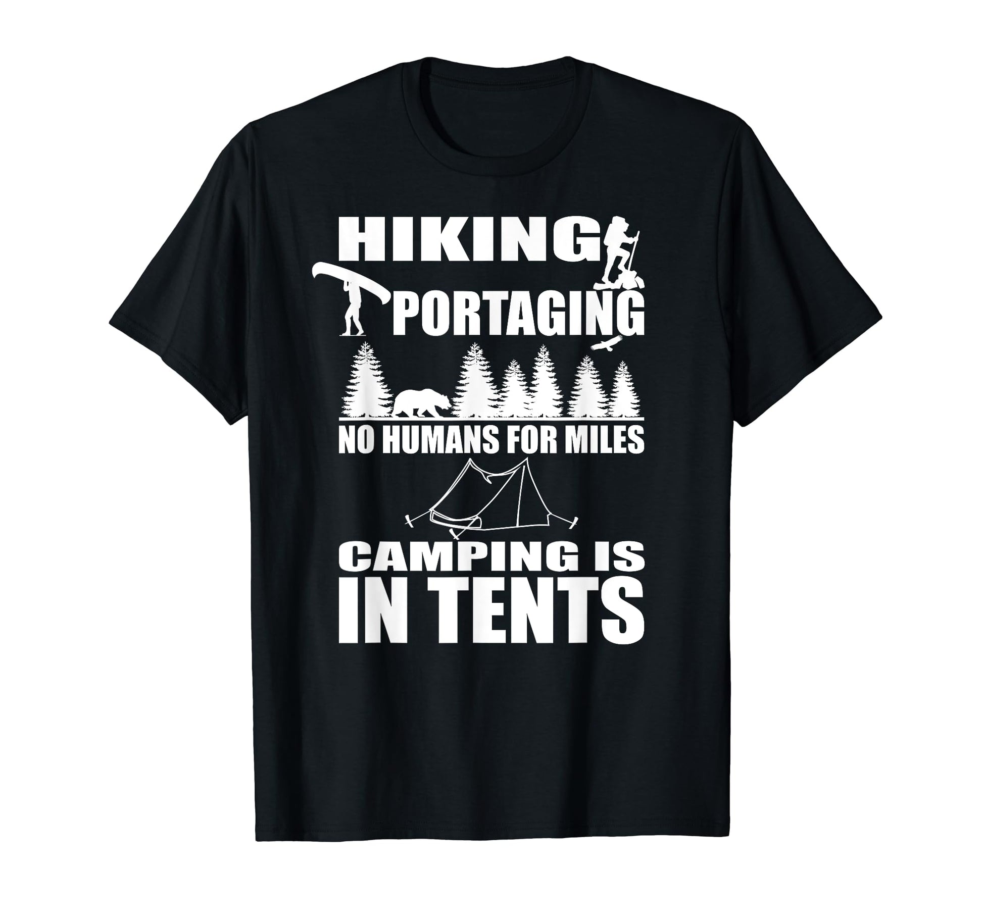 Camping Is Tents Funny Dad Joke Bad Pun T-Shirt - Custom Art Print Unisex - T-Shirt, Sweatshirt, Hoodie
