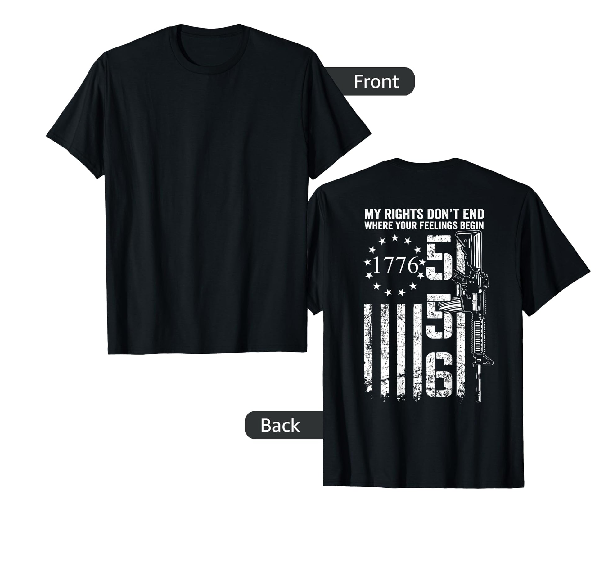 My Rights Dont End Where Your T-Shirt - Streetwear Style Men Women - T-Shirt, Sweatshirt, Hoodie