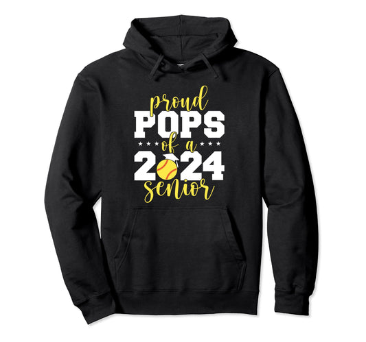 2024 Senior Proud Pops Senior Class 2024 Hoodie - Novelty Apparel Unisex - T-Shirt, Sweatshirt, Hoodie