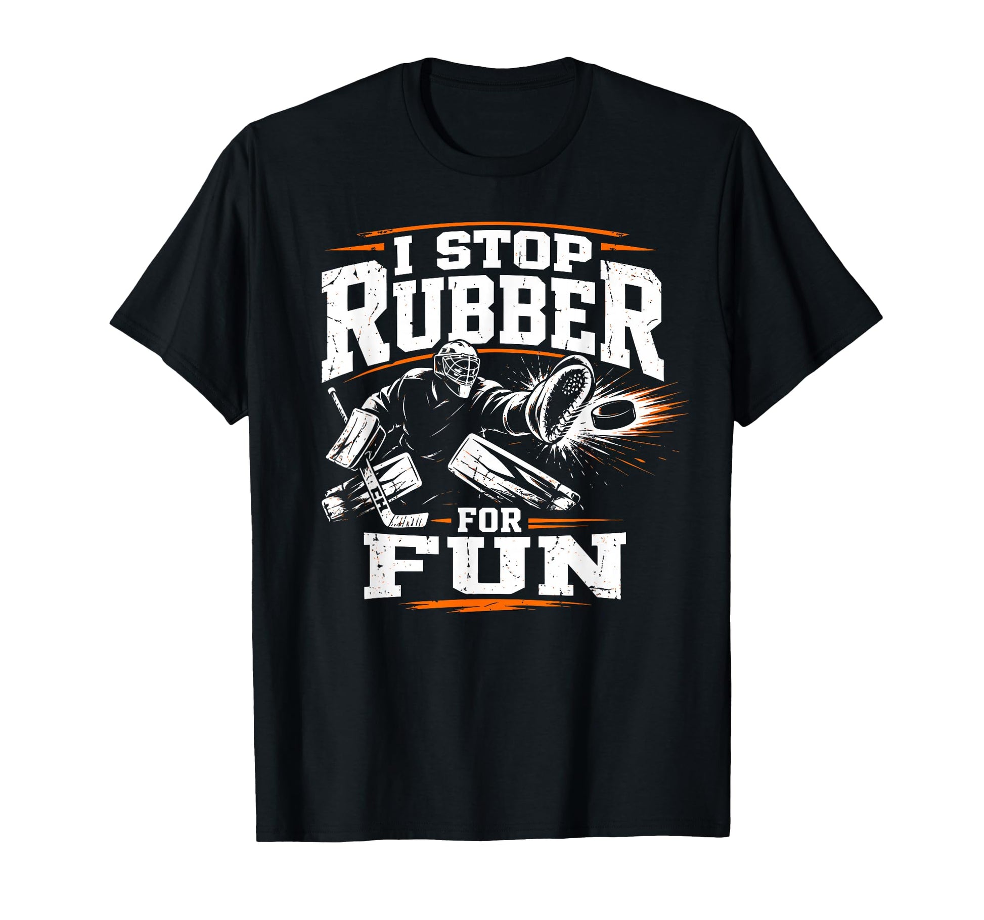 Ice Hockey Goalkeeper Fun Goalie Netminder T-Shirt - Trendy Graphic Unisex - T-Shirt, Sweatshirt, Hoodie