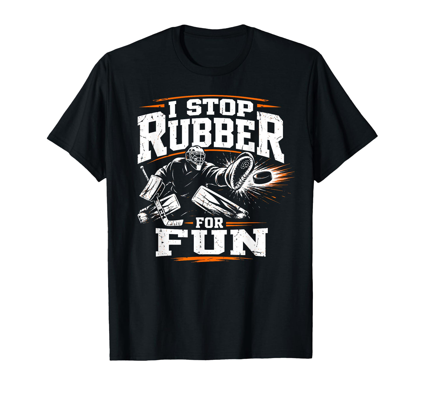 Ice Hockey Goalkeeper Fun Goalie T-Shirt - Custom Art Print Men Women - T-Shirt, Sweatshirt, Hoodie