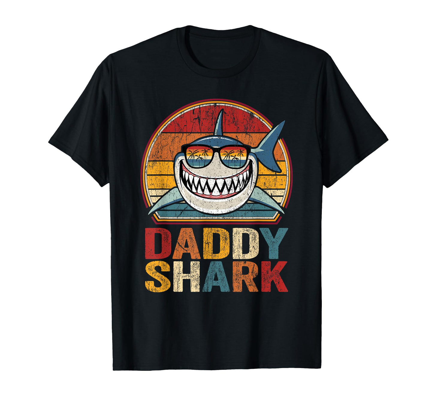Daddy Shark Shark Pajamas Gifts Dad T-Shirt - Minimalist Print for Adults - T-Shirt, Sweatshirt, Hoodie