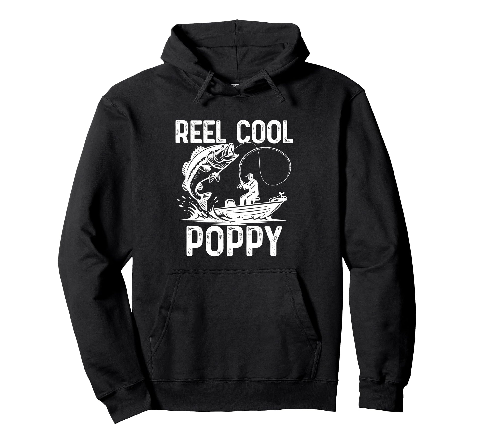 Reel Poppy Fishing Gifts Fathers Day Hoodie - Custom Art Print Unisex - T-Shirt, Sweatshirt, Hoodie