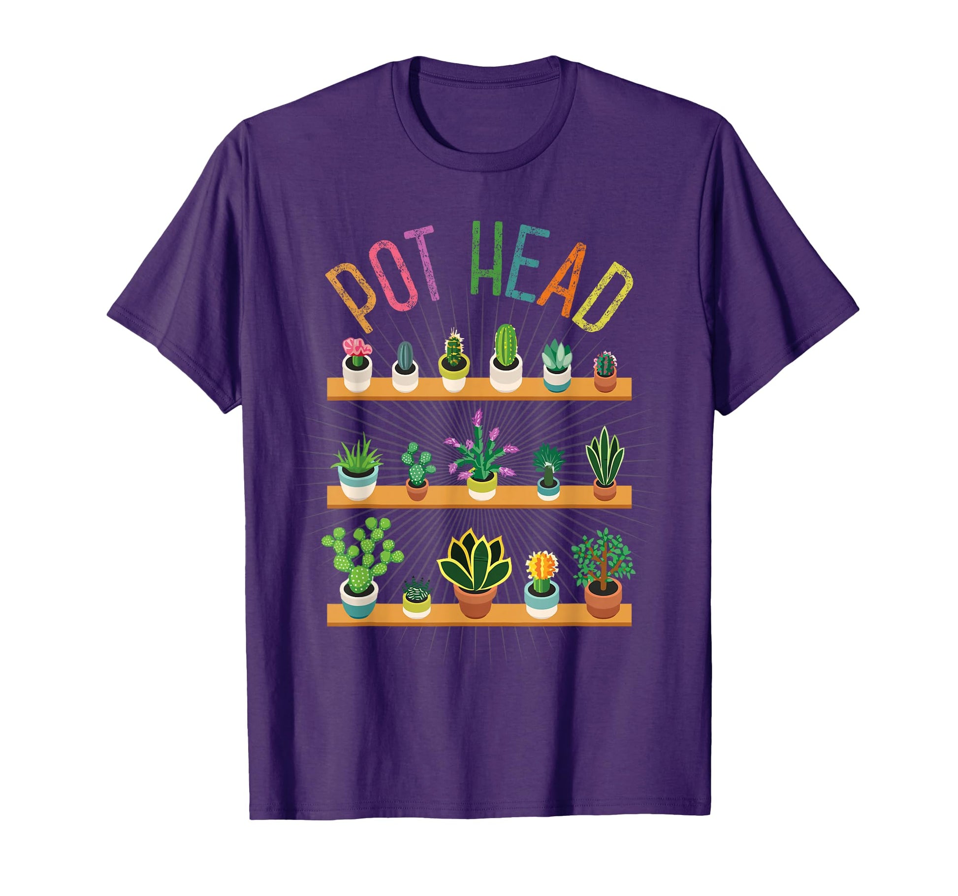 Plant Lover And Gardener Pot Head Succulent T-Shirt - Graphic Print Unisex - T-Shirt, Sweatshirt, Hoodie