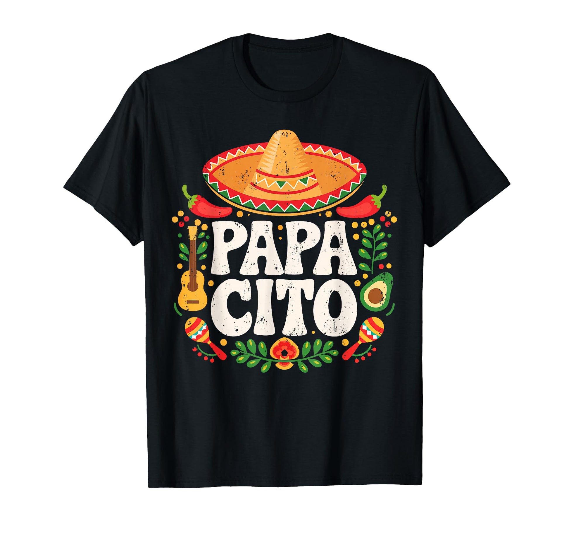 Papacito Funny Mexican Dad Cinco De T-Shirt - Trendy Graphic Men Women - T-Shirt, Sweatshirt, Hoodie