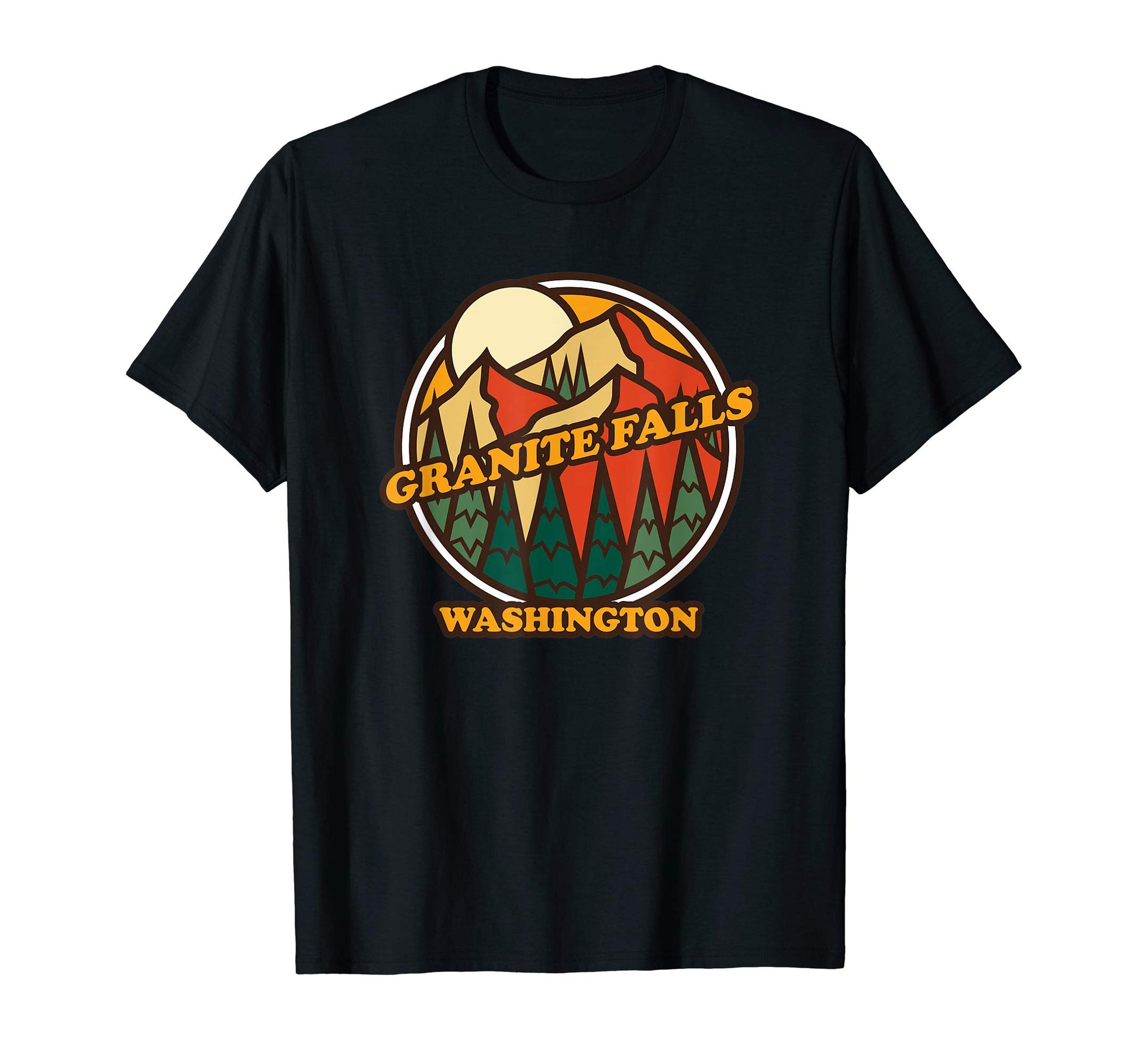 Granite Falls Washington Mountain T-Shirt - Aesthetic Graphic for Adults - T-Shirt, Sweatshirt, Hoodie
