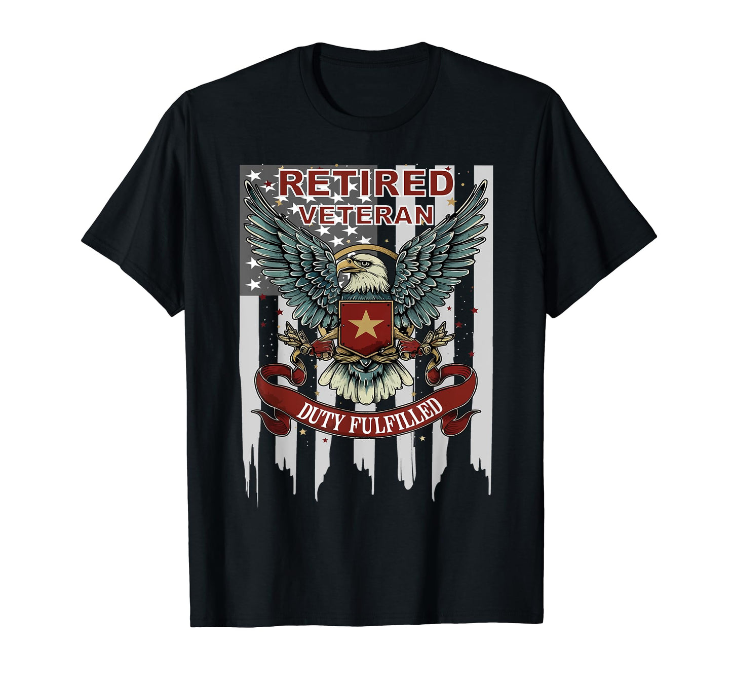 Retired Veteran Freedom Military Hero T-Shirt - Streetwear Style Unisex - T-Shirt, Sweatshirt, Hoodie
