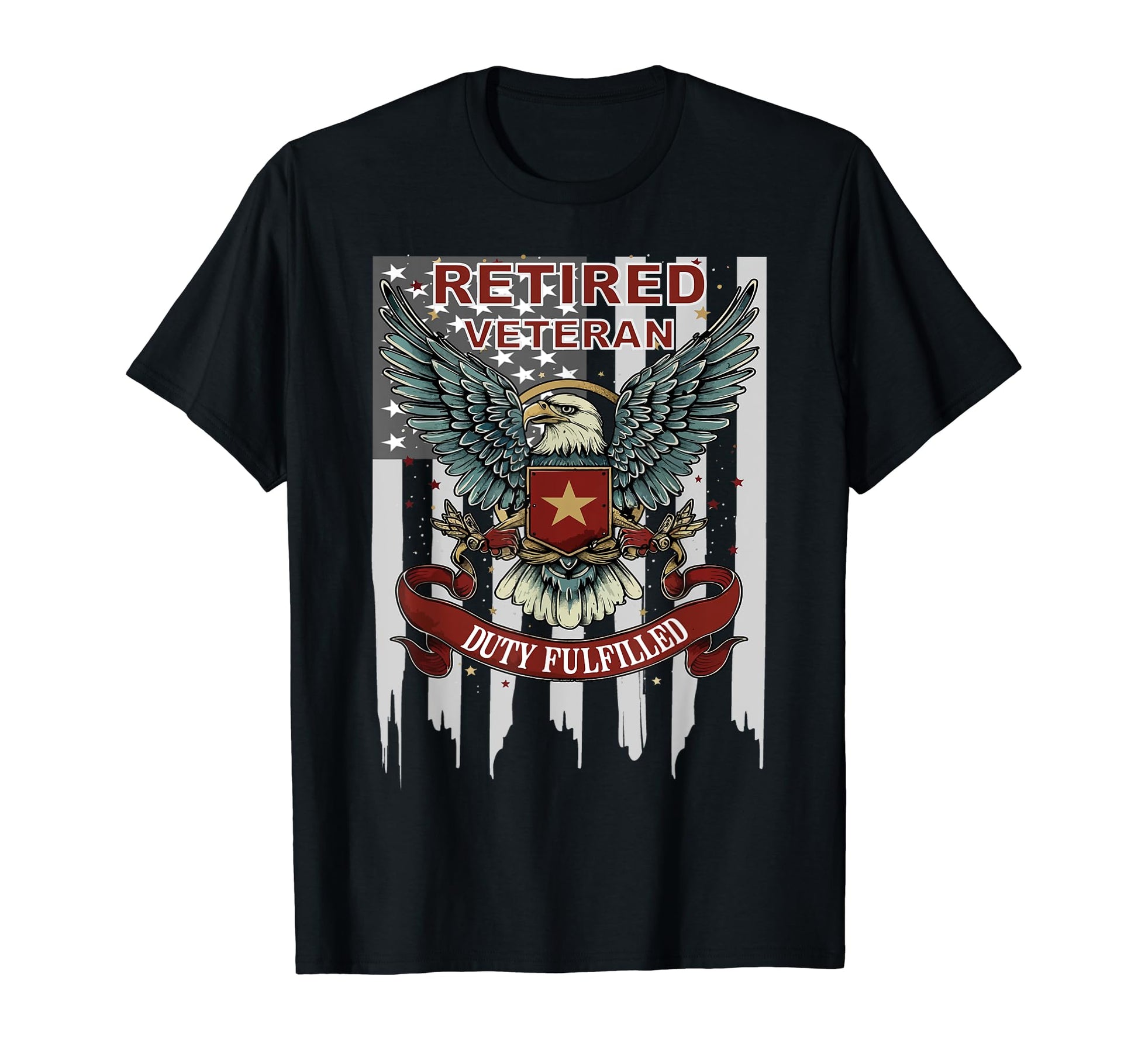 Retired Veteran Freedom Military Hero T-Shirt - Streetwear Style Unisex - T-Shirt, Sweatshirt, Hoodie