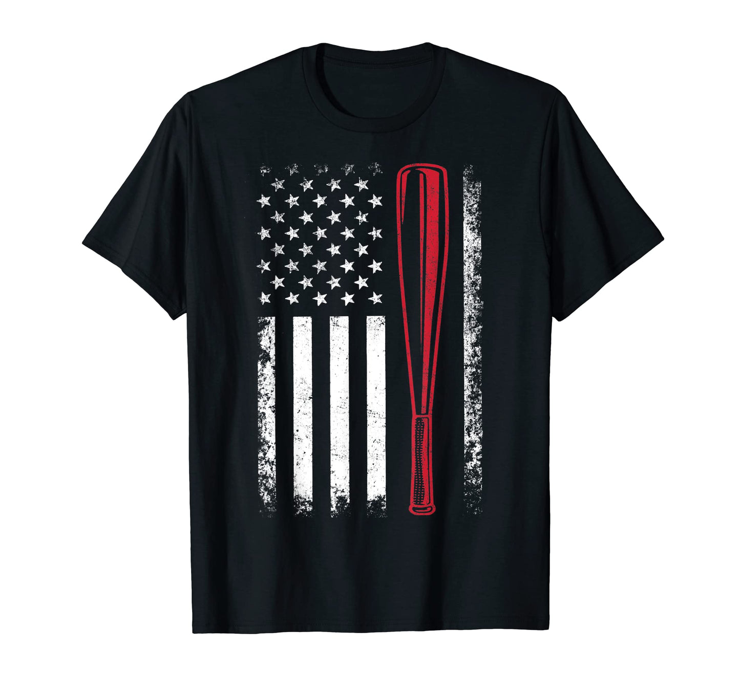 American Flag Baseball Flag Dad Mom T-Shirt - Novelty Apparel for Adults - T-Shirt, Sweatshirt, Hoodie