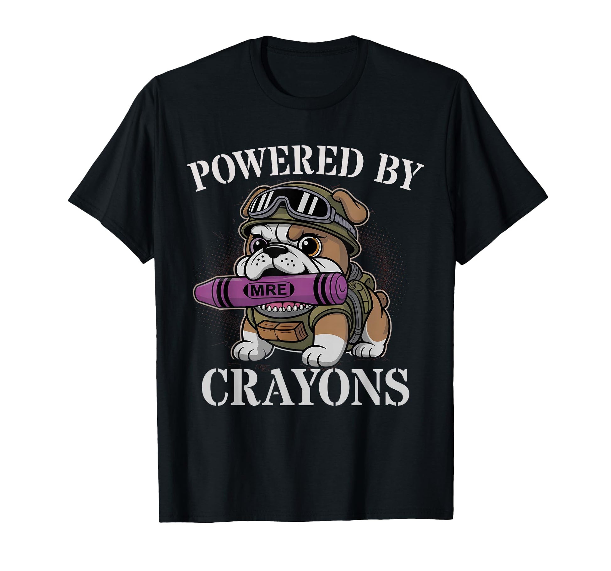 Funny Powered Crayons Squad Military T-Shirt - Custom Art Print for Adults - T-Shirt, Sweatshirt, Hoodie