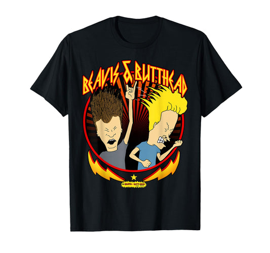 Beavis And Butt Head Metal Colors T-Shirt - Custom Art Print for Adults - T-Shirt, Sweatshirt, Hoodie