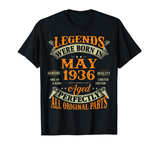 90Th Birthday Gift Legend Born May T-Shirt - Aesthetic Graphic for Adults - T-Shirt, Sweatshirt, Hoodie