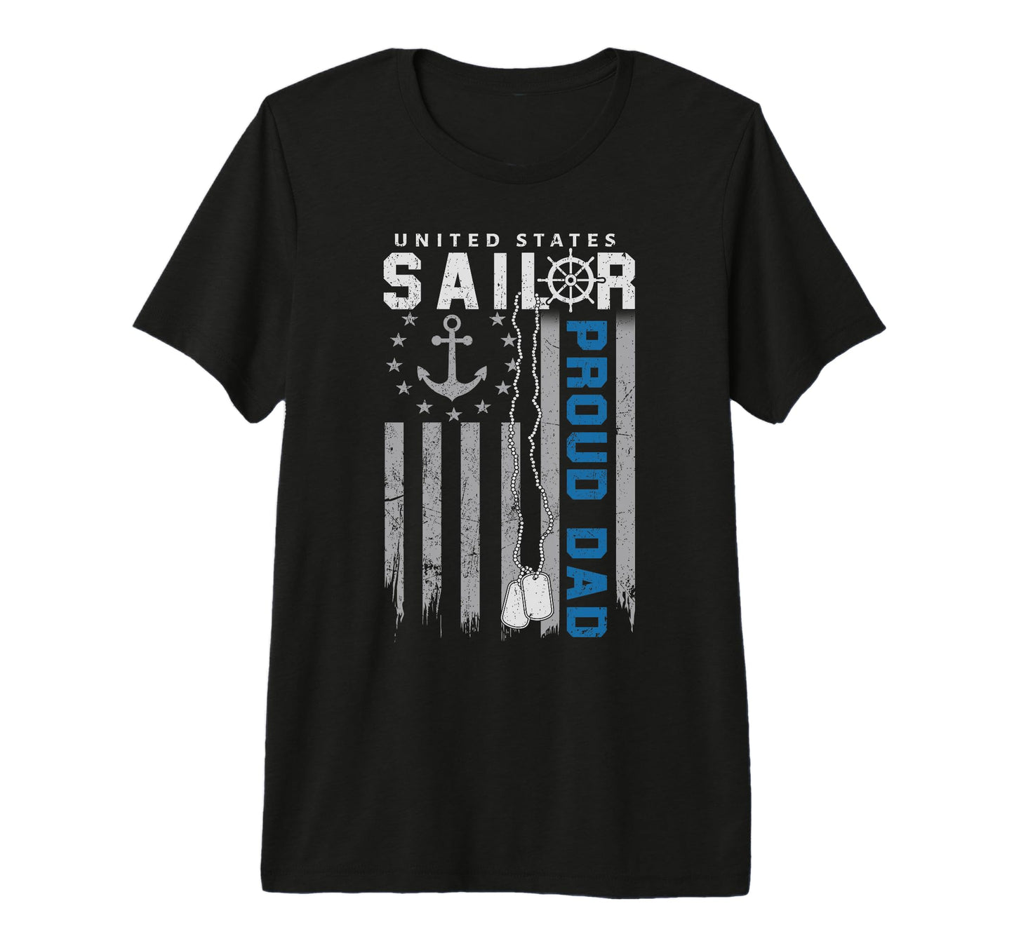 Mens Proud Dad Us Sailor Nautical Flag T-Shirt - Aesthetic Graphic Unisex - T-Shirt, Sweatshirt, Hoodie