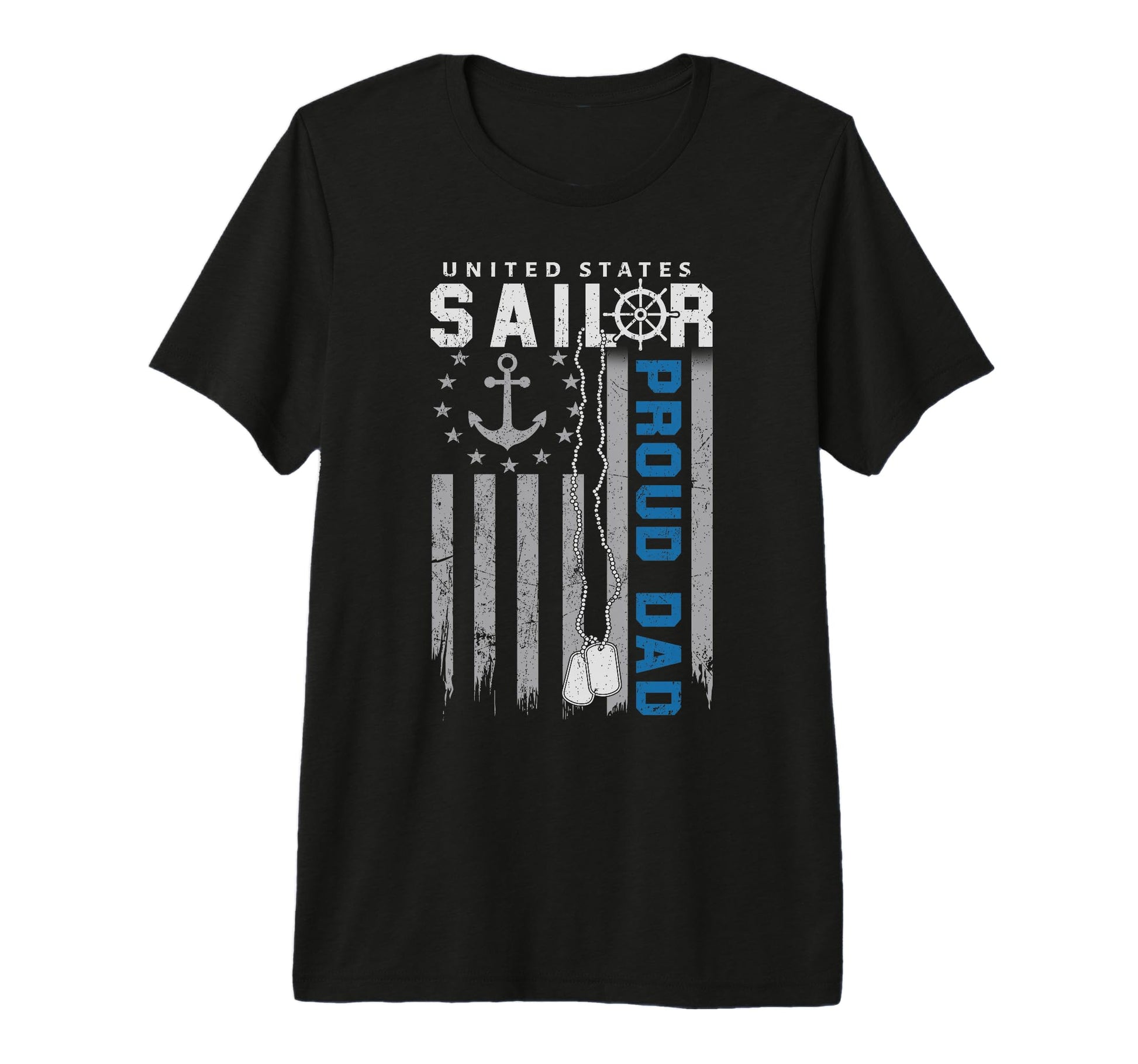 Mens Proud Dad Us Sailor Nautical Flag T-Shirt - Aesthetic Graphic Unisex - T-Shirt, Sweatshirt, Hoodie
