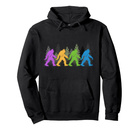 Bigfoot Sasquatch Yeti Gift Hoodie - Minimalist Print for Adults - T-Shirt, Sweatshirt, Hoodie