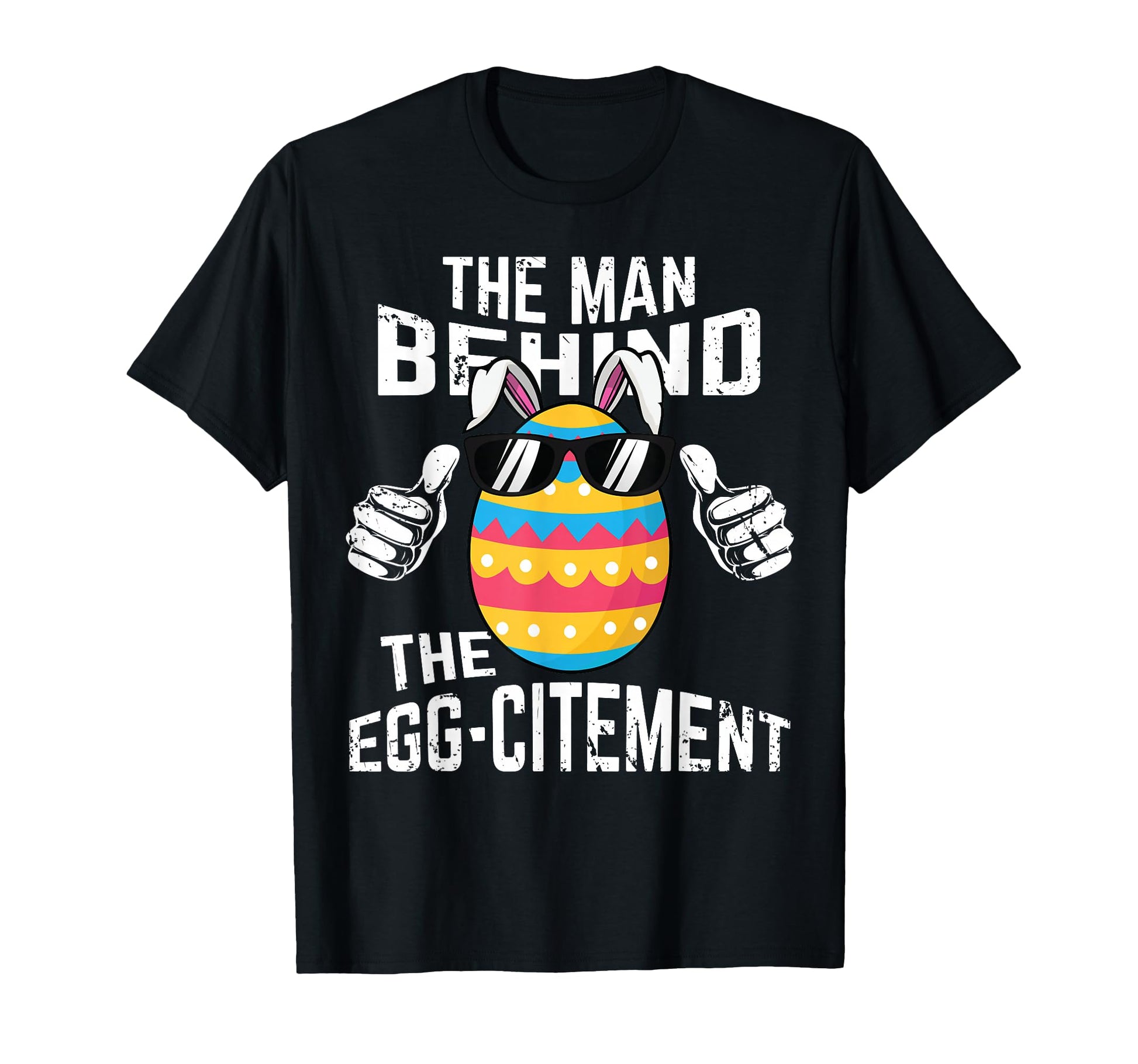 Behind Egg Citement Easter Pregnancy T-Shirt - Custom Art Print Men Women - T-Shirt, Sweatshirt, Hoodie