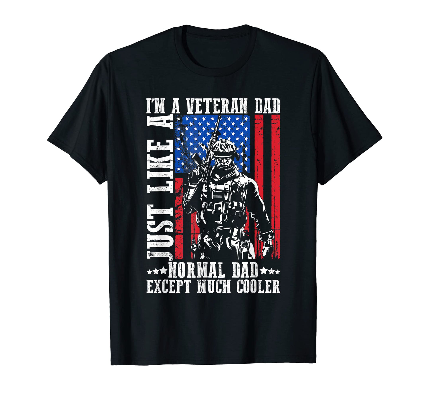 Veteran Dad Best Dad Patriot Usa Flag T-Shirt - Minimalist Print Unisex - T-Shirt, Sweatshirt, Hoodie