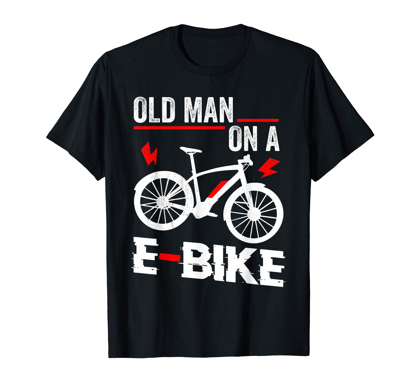 Old E Bike Electronic Bicycle Sports Bike T-Shirt - Graphic Print Unisex - T-Shirt, Sweatshirt, Hoodie
