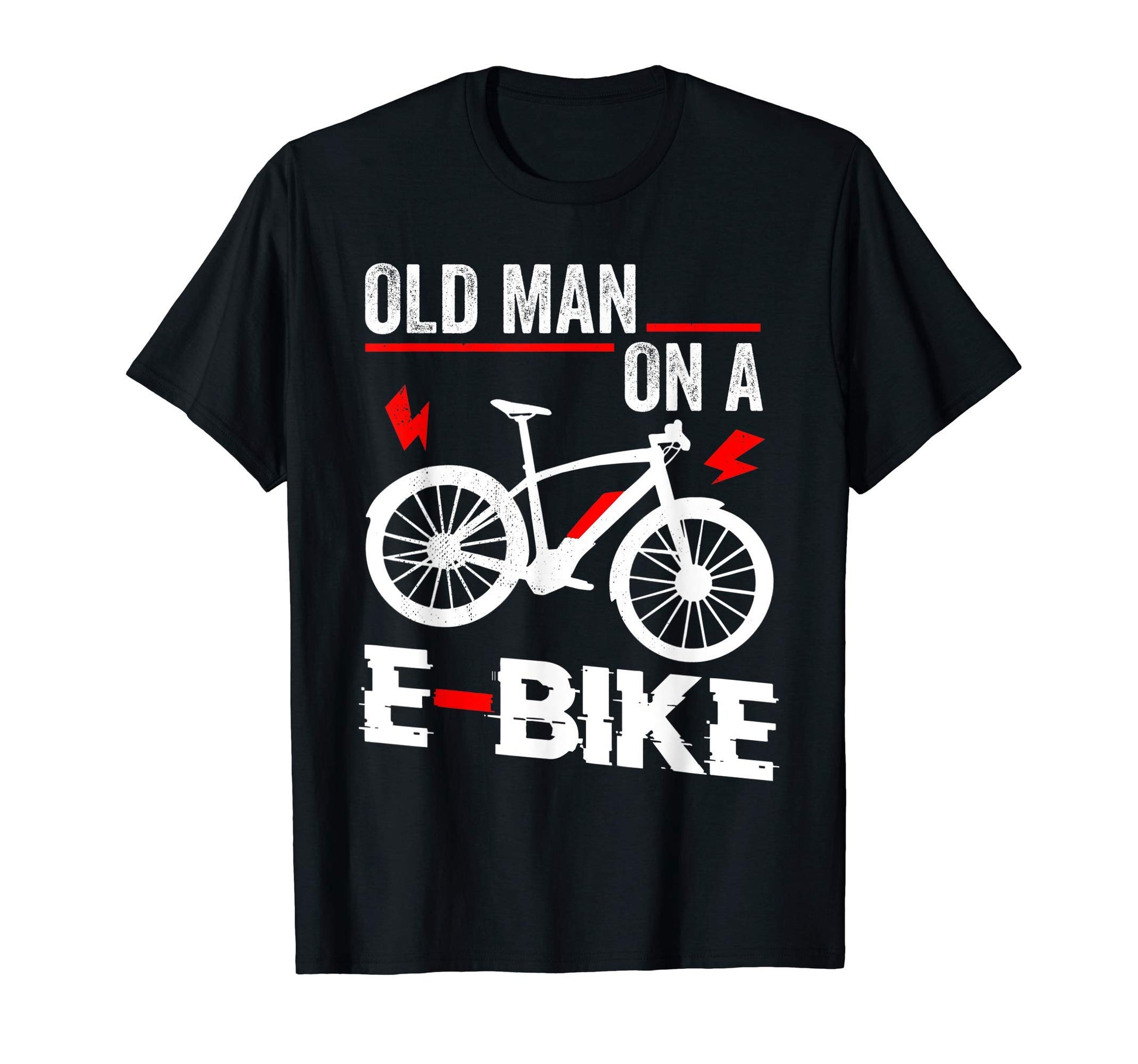 Old E Bike Electronic Bicycle Sports Bike T-Shirt - Graphic Print Unisex - T-Shirt, Sweatshirt, Hoodie