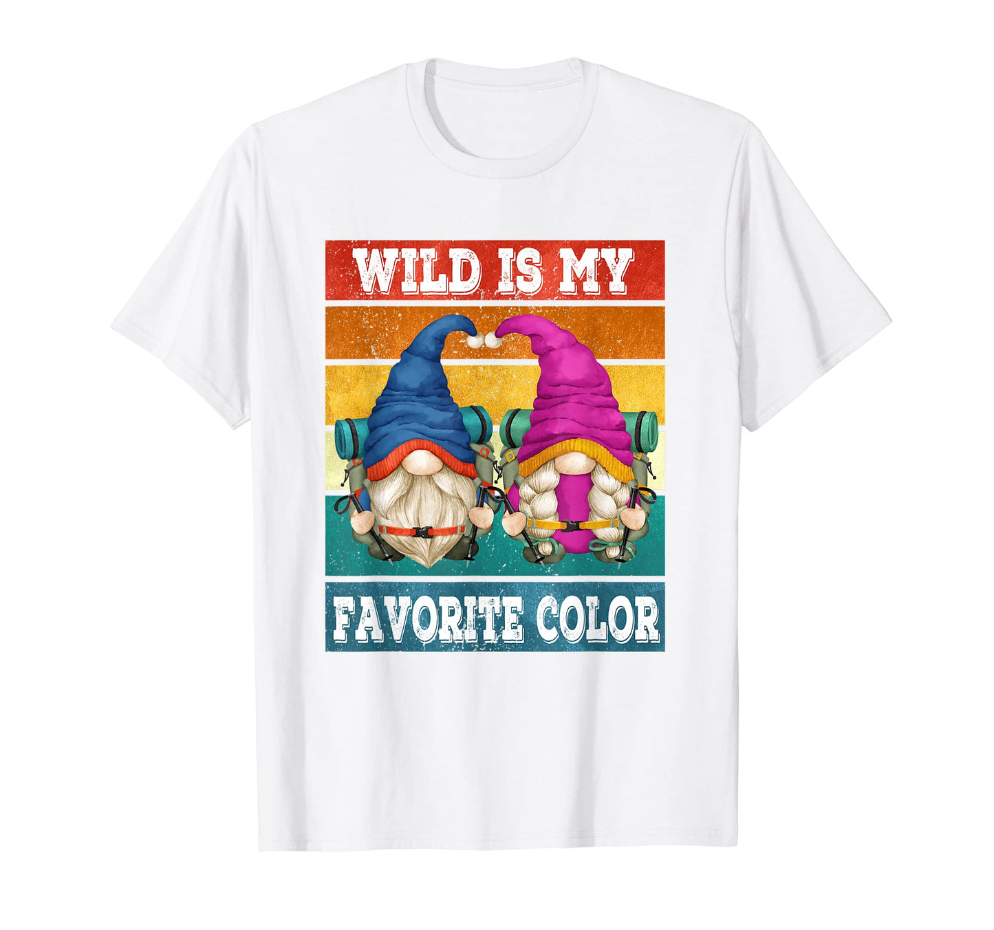 Hiking Hiker Mom And Dad Funny Gnomes T-Shirt - Unique Graphic Men Women - T-Shirt, Sweatshirt, Hoodie