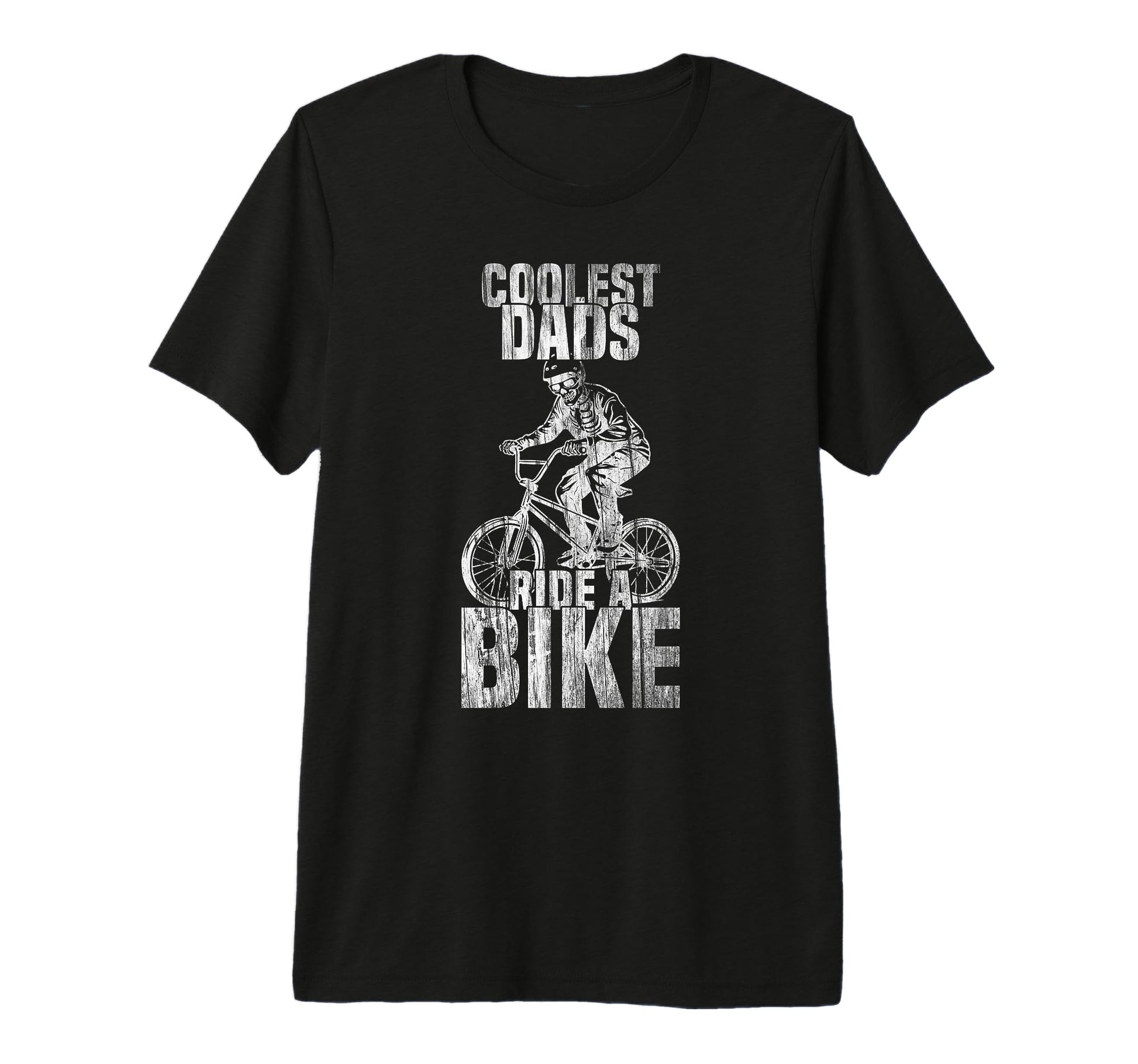 Coolest Dads Ride Bike Skeleton Riding T-Shirt - Trendy Graphic for Adults - T-Shirt, Sweatshirt, Hoodie