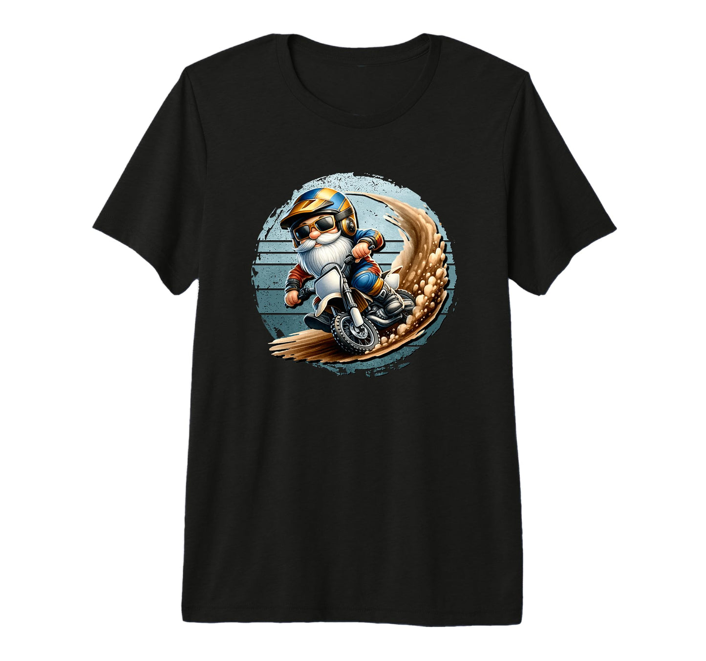 Motocross Dirt Bike Dad Sunset Tri T-Shirt - Novelty Apparel Men Women - T-Shirt, Sweatshirt, Hoodie