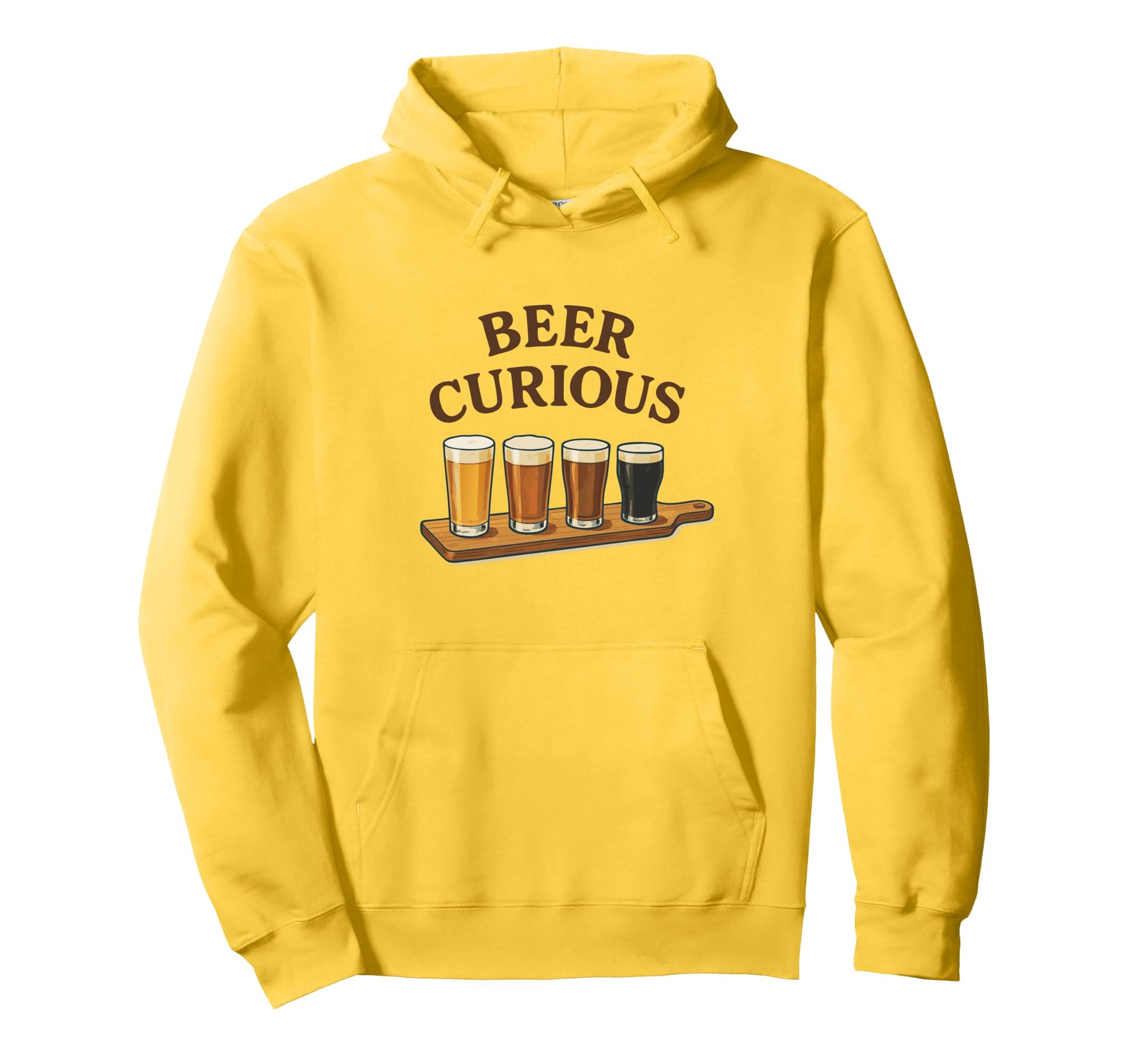 Beer Curious Hoppy Flirty And Punny Hoodie - Trendy Graphic for Adults - T-Shirt, Sweatshirt, Hoodie