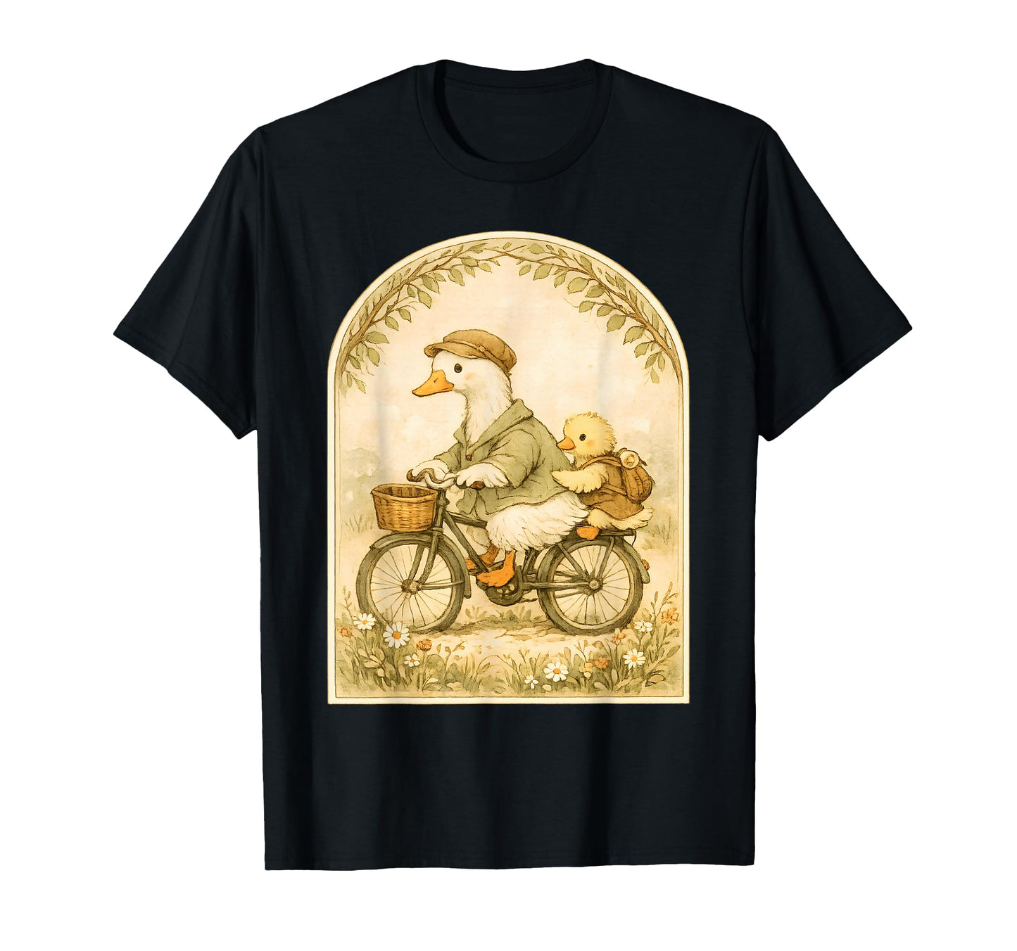 Goose Father Son Pastoral Cycling T-Shirt - Streetwear Style for Adults - T-Shirt, Sweatshirt, Hoodie