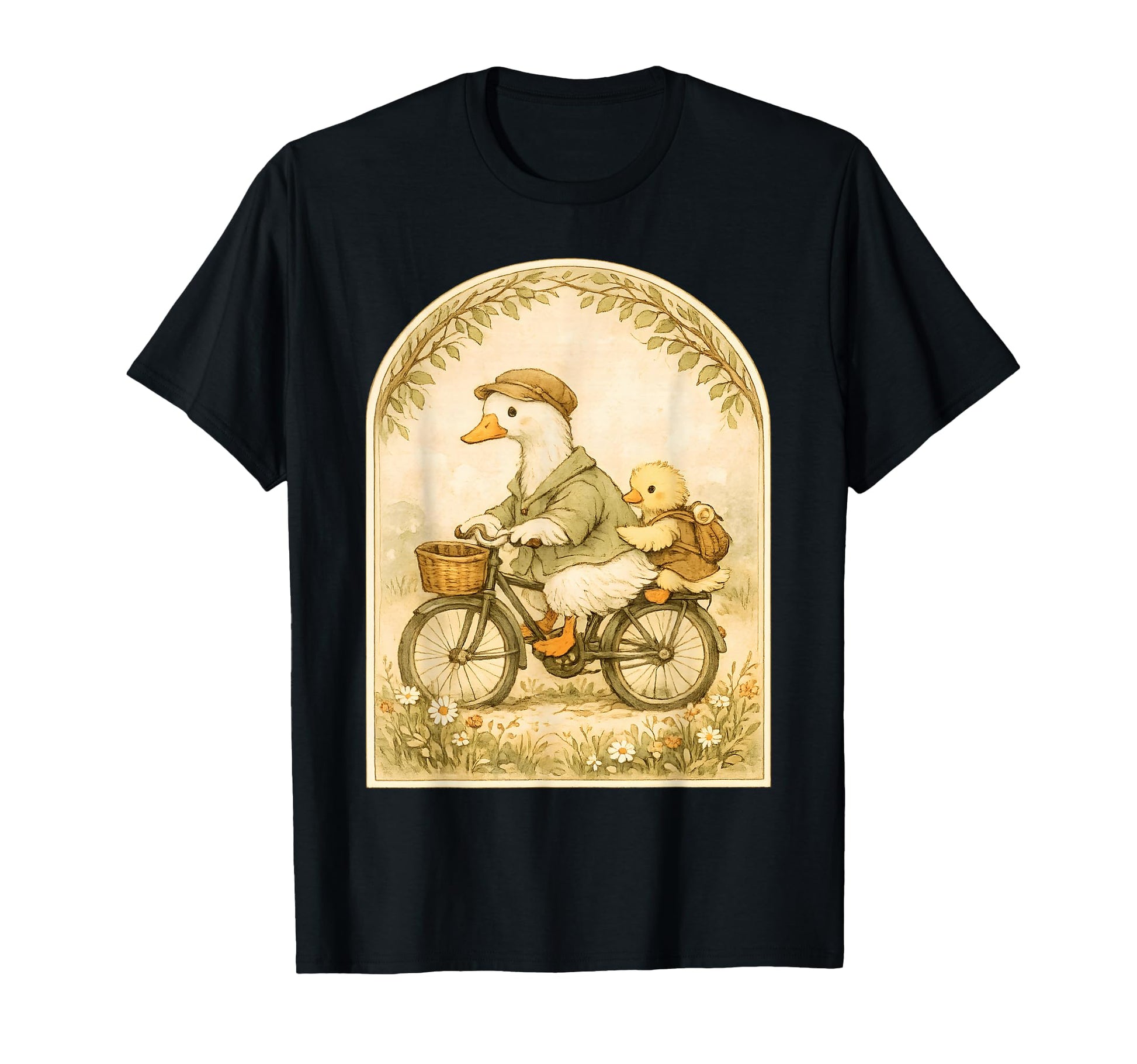 Goose Father Son Pastoral Cycling T-Shirt - Streetwear Style for Adults - T-Shirt, Sweatshirt, Hoodie