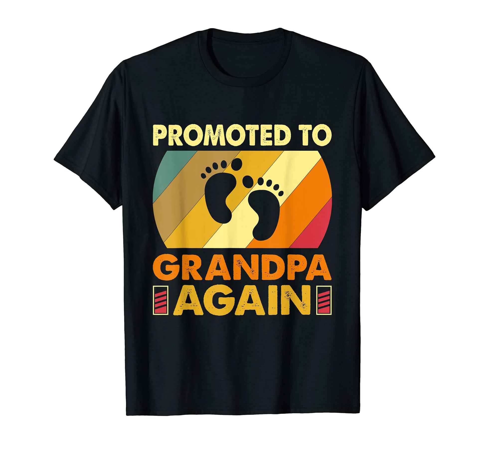 Mens Promoted To Grandpa Again Reveal T-Shirt - Minimalist Print Men Women - T-Shirt, Sweatshirt, Hoodie