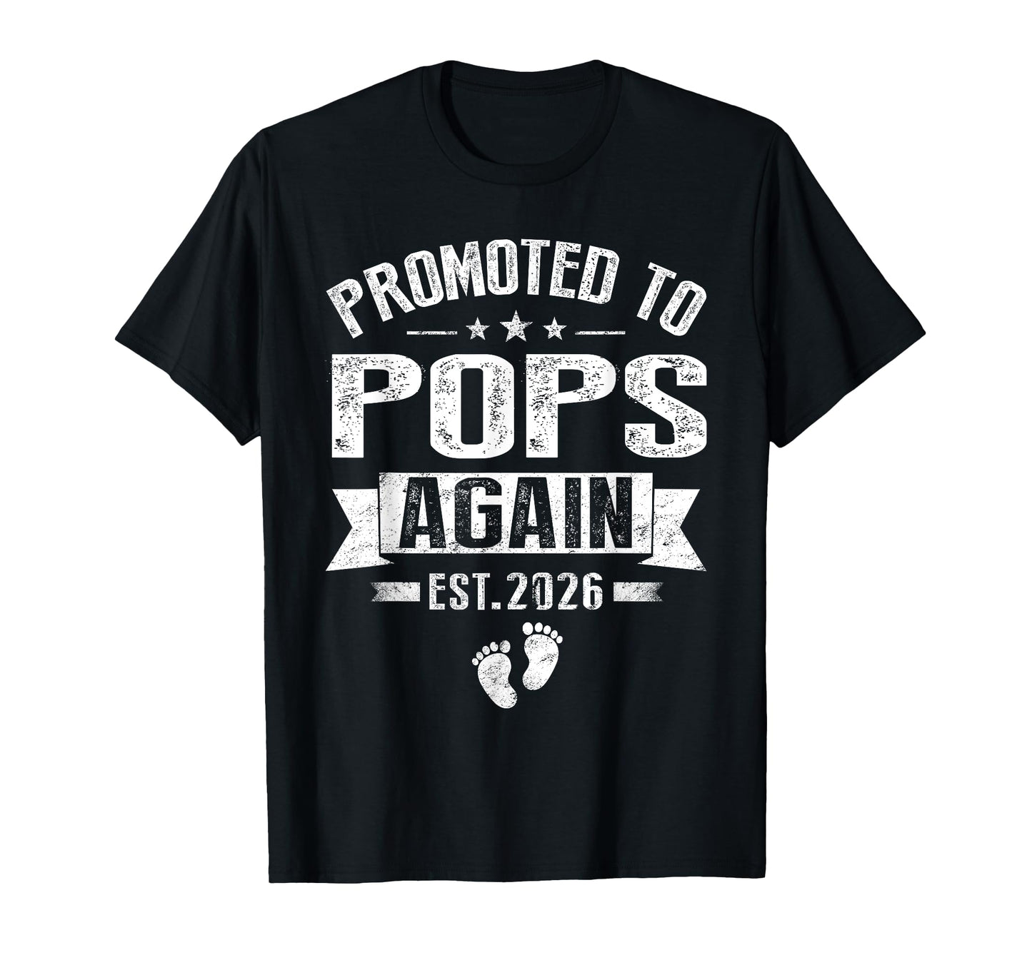 Promoted To Pops Again Est 2026 T-Shirt - Graphic Print for Adults - T-Shirt, Sweatshirt, Hoodie