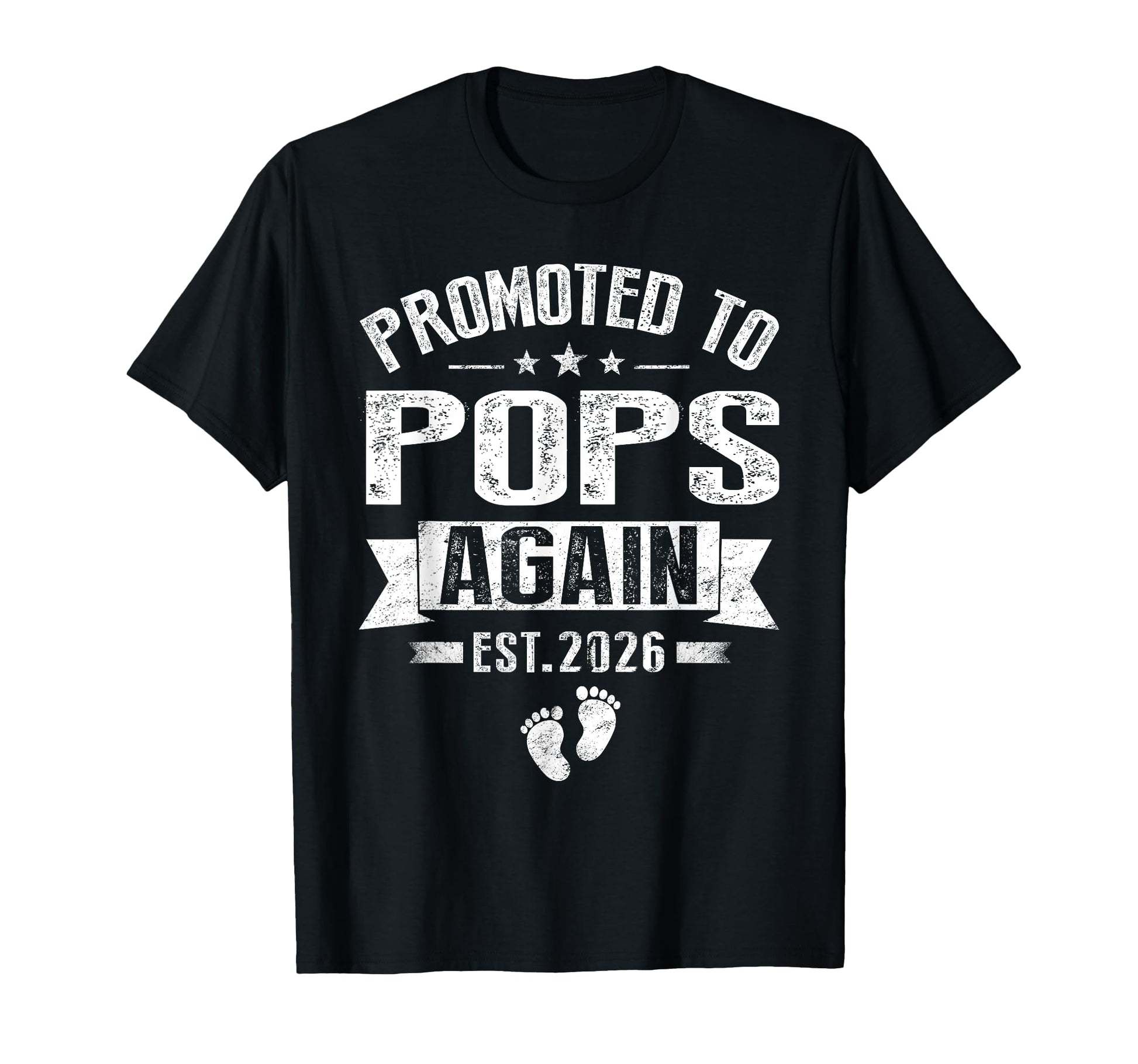 Promoted To Pops Again Est 2026 T-Shirt - Graphic Print for Adults - T-Shirt, Sweatshirt, Hoodie
