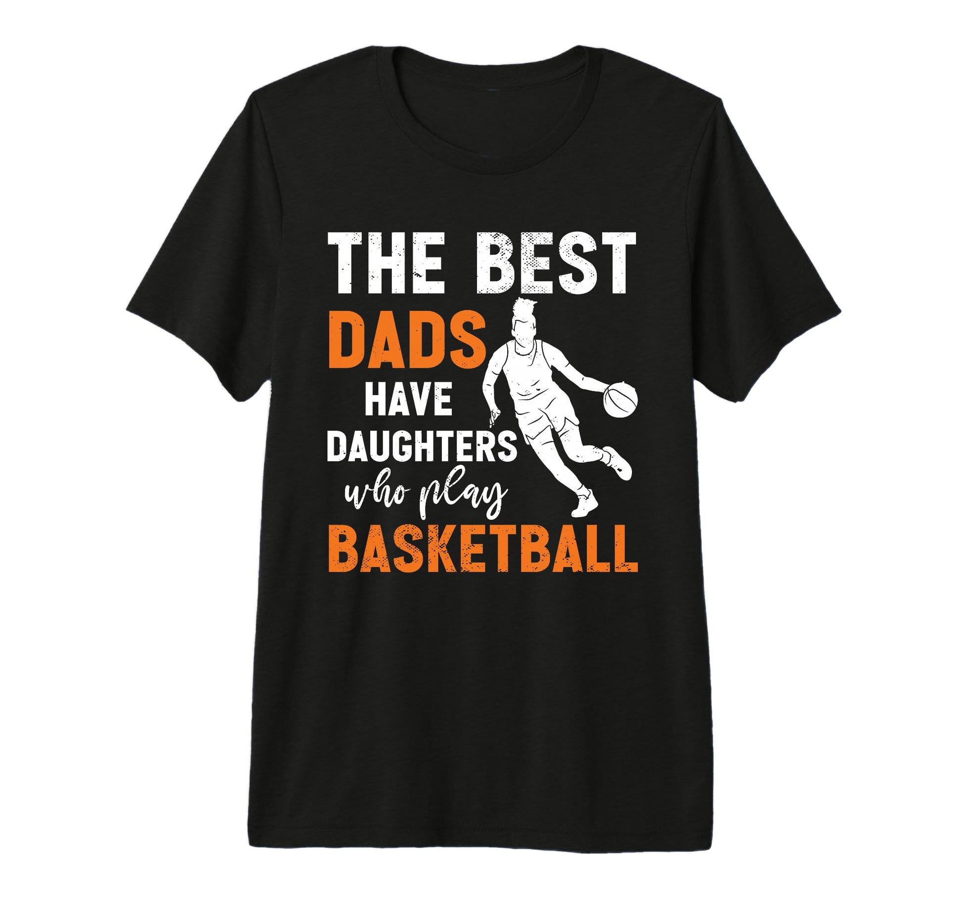Fathers Day Basketball Dad Game Day Tri T-Shirt - Custom Art Print Unisex - T-Shirt, Sweatshirt, Hoodie
