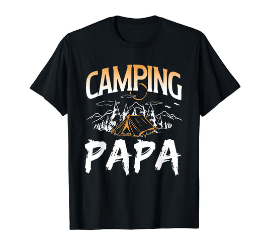 Camping Papa Lover Camp Campsite Camper T-Shirt - Custom Art Print Unisex - T-Shirt, Sweatshirt, Hoodie